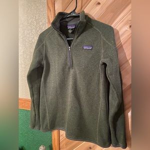 Women’s Patagonia M Green Better Sweater 1/4 Zip Pullover